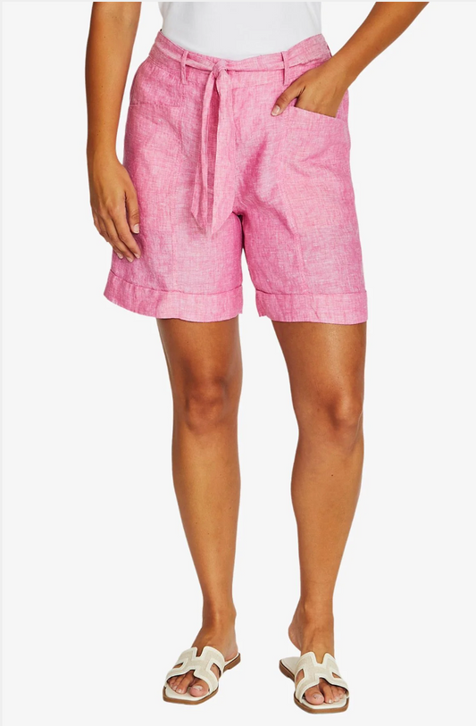 Seam Detail Short Hibiscus