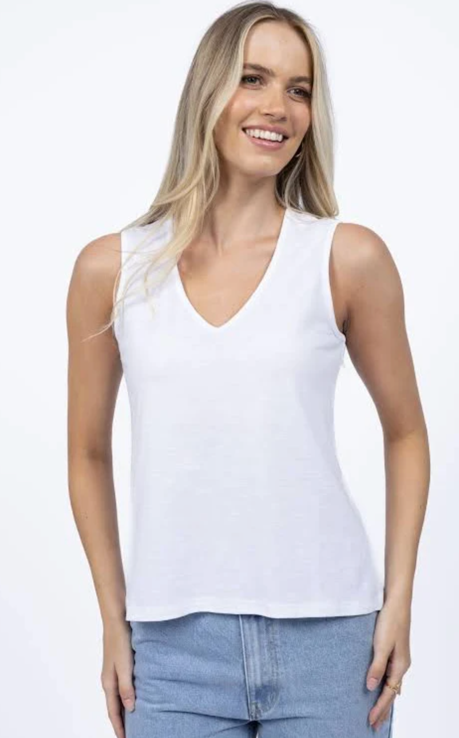 Kaia Tank Top White