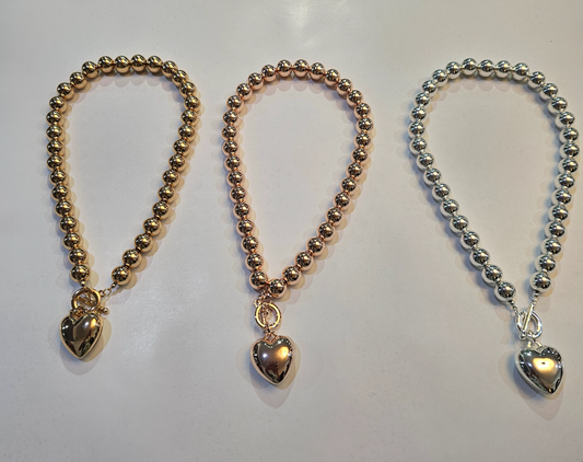 Heart Pendant Necklace Large