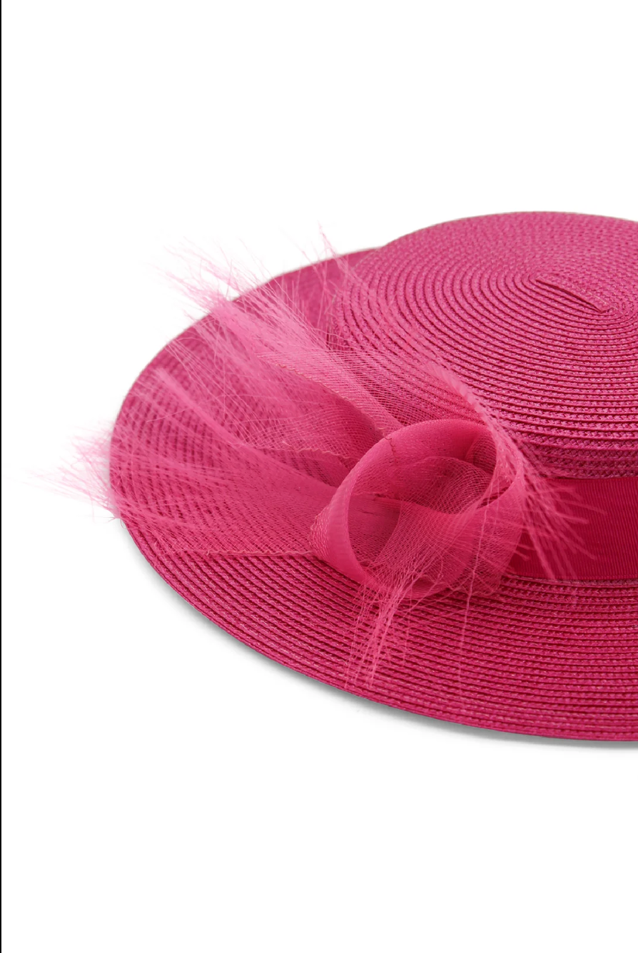 Nala Boater Hot Pink