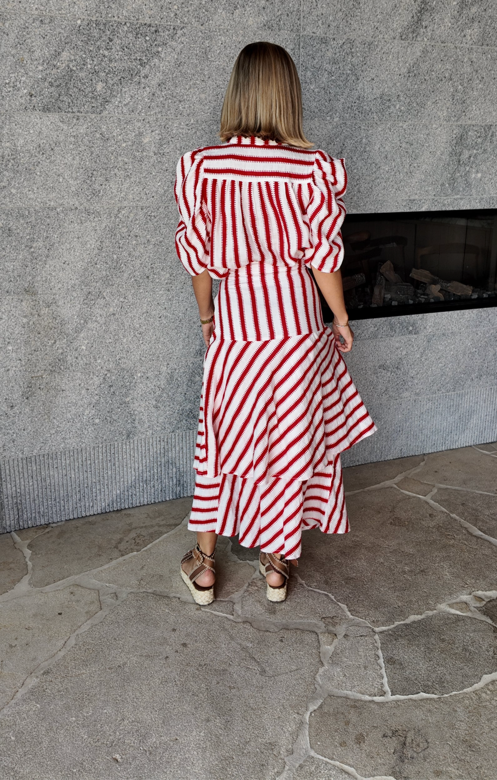 Holly Shirt Red & White