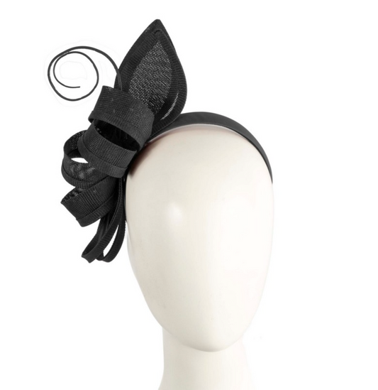 Bow Fascinator Black