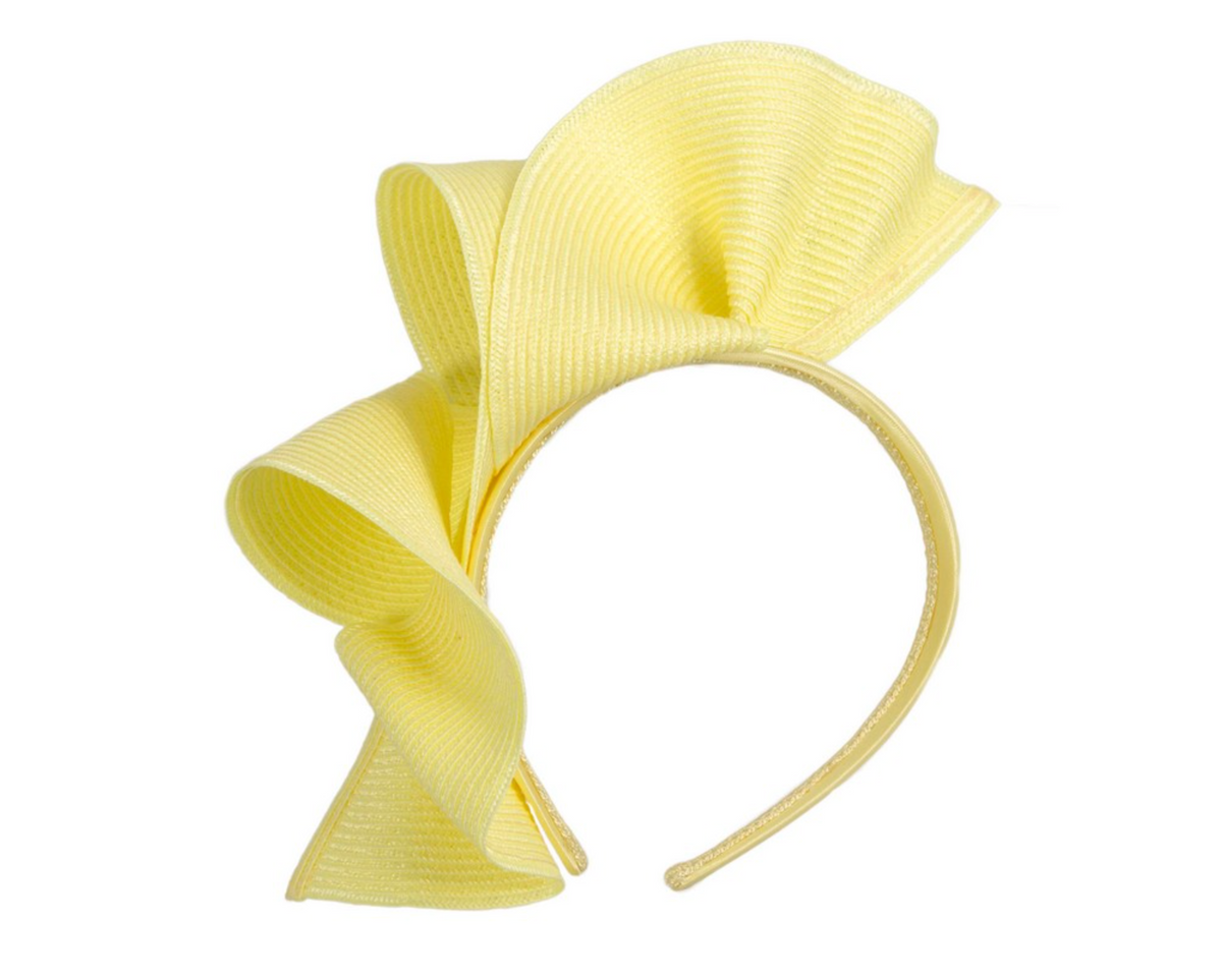 Wave Fascinator Light Yellow