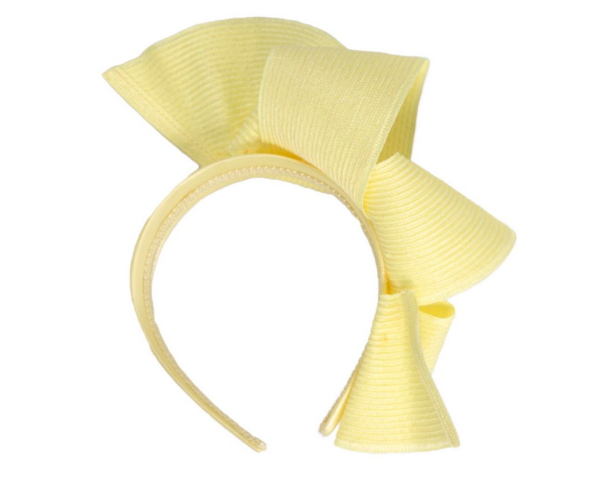 Wave Fascinator Light Yellow