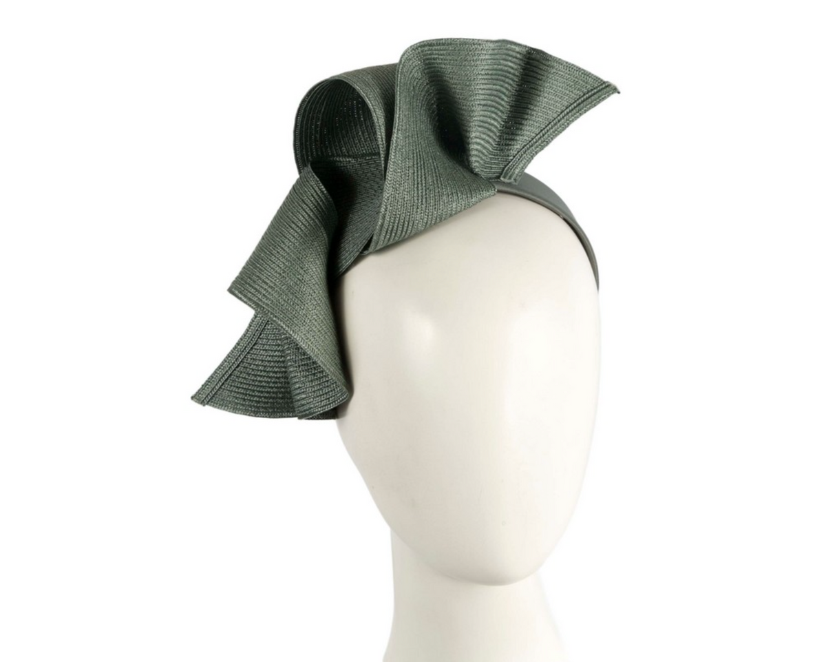 Wave Fascinator Olive