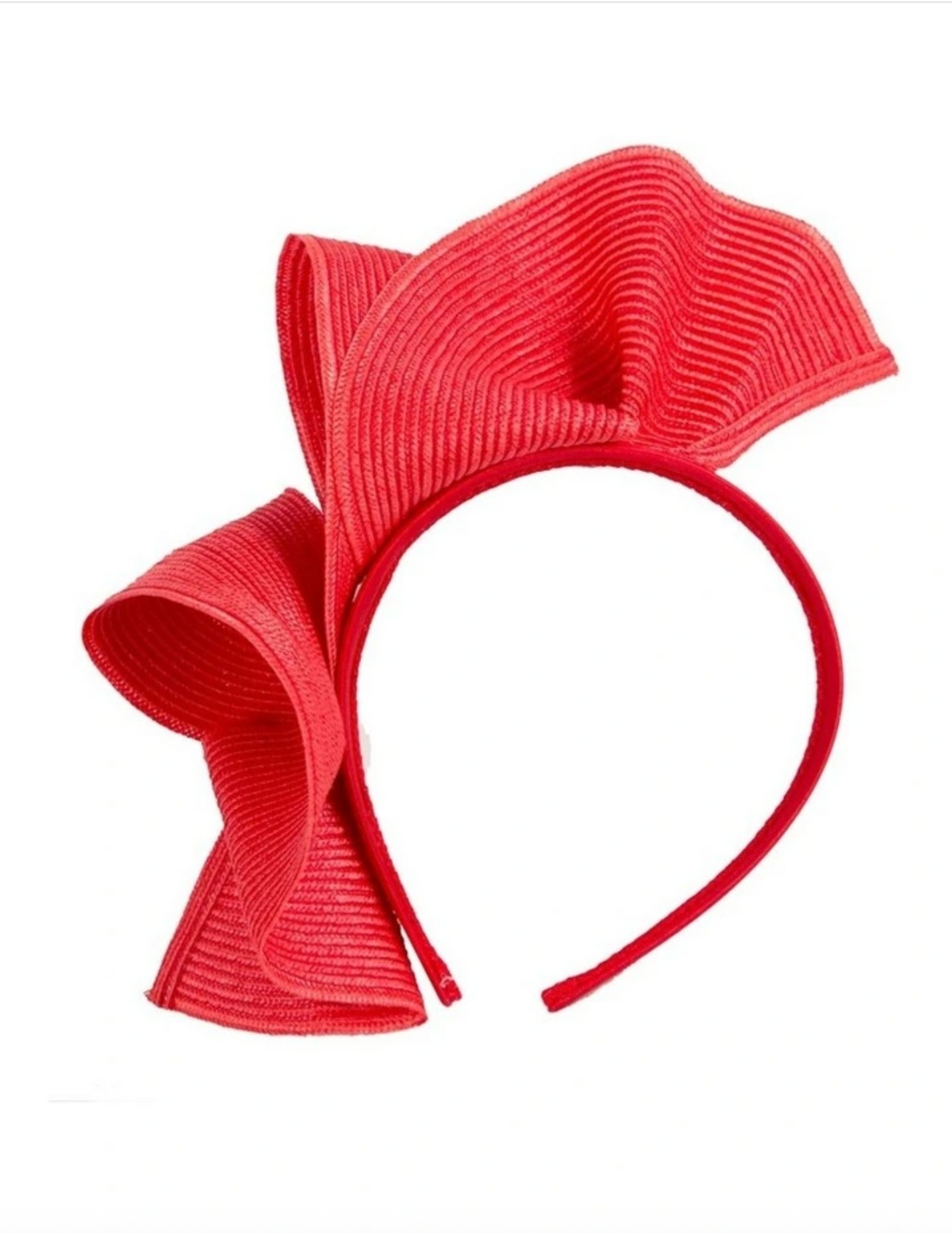 Wave Fascinator Red
