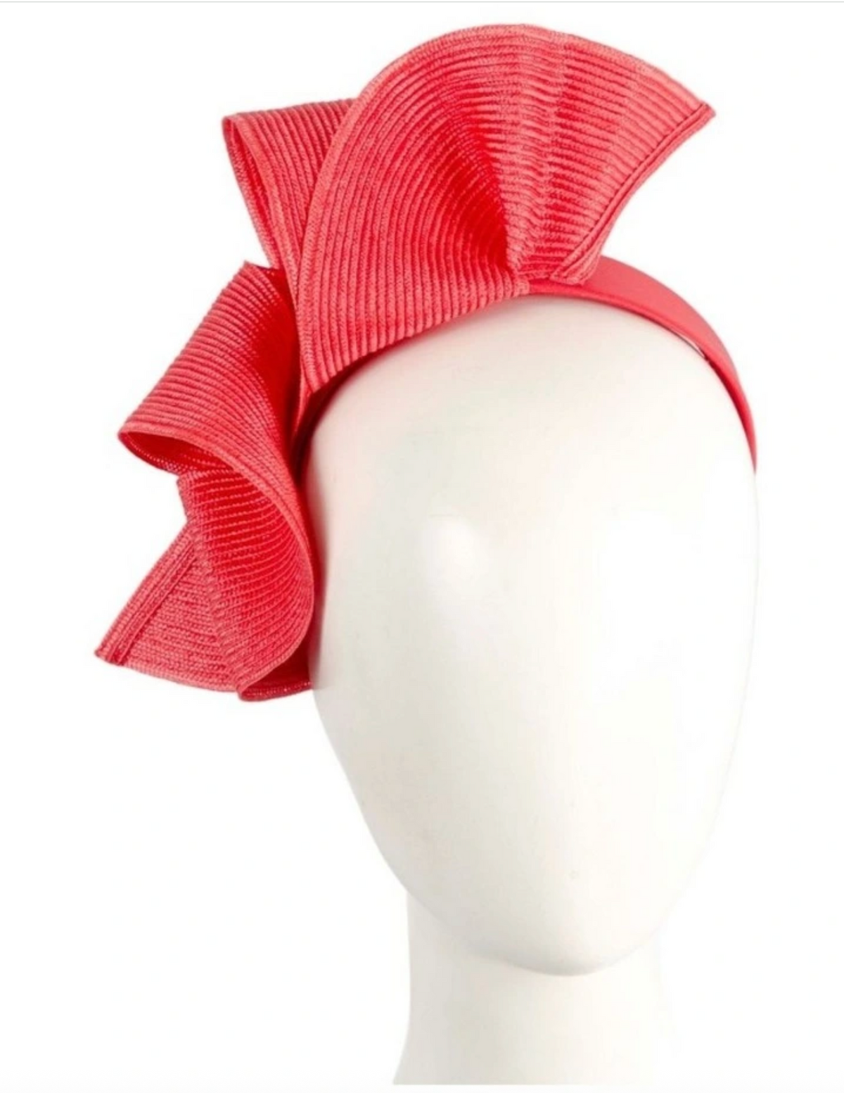 Wave Fascinator Red