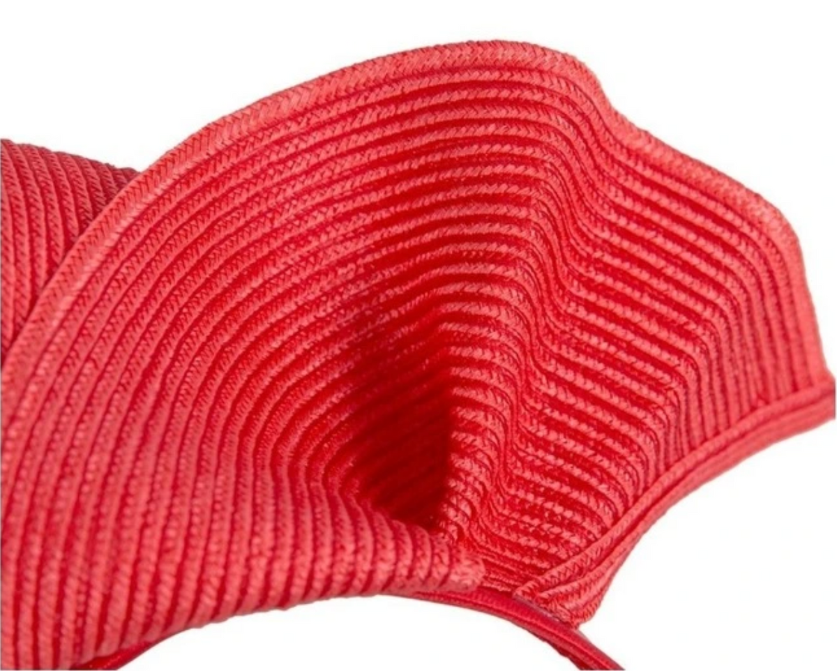 Wave Fascinator Red