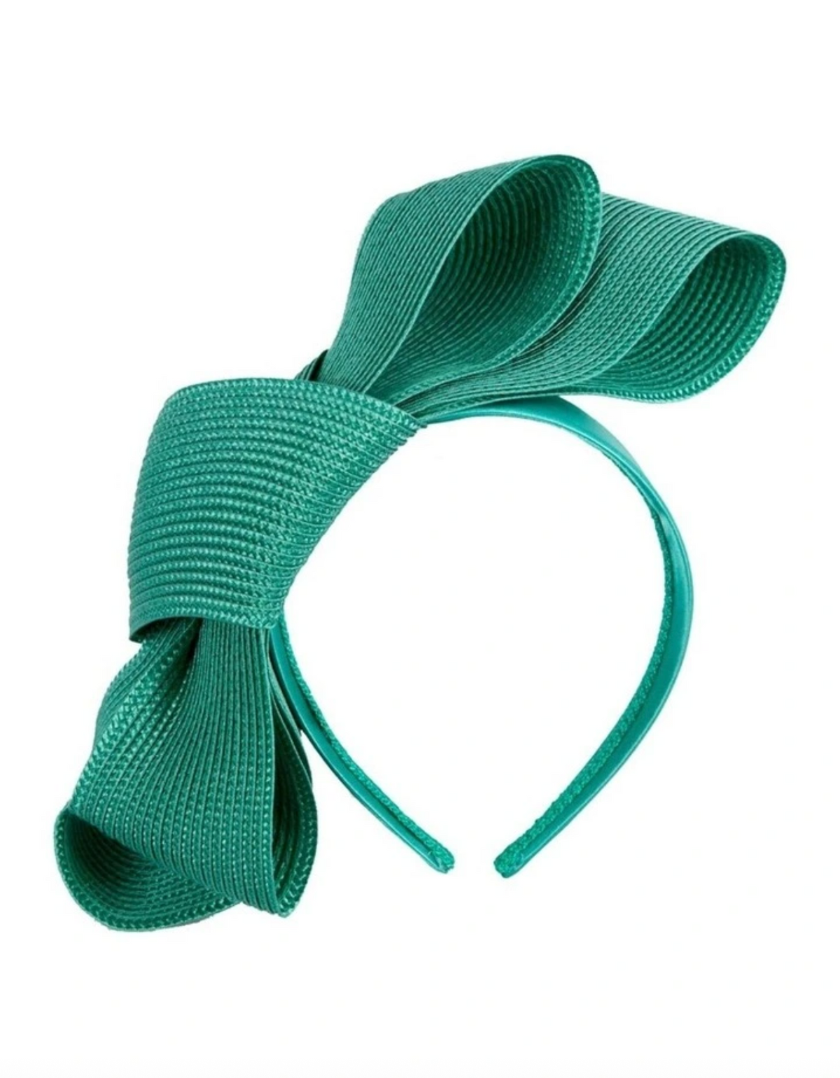 Double Bow Fascinator Teal