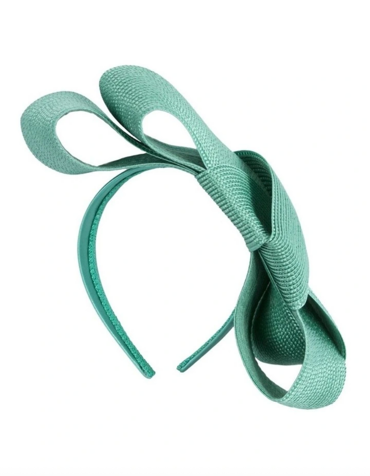 Double Bow Fascinator Teal