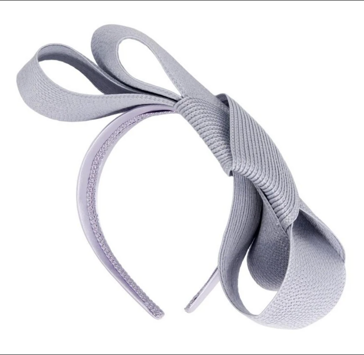Double Bow Fascinator Corn Blue