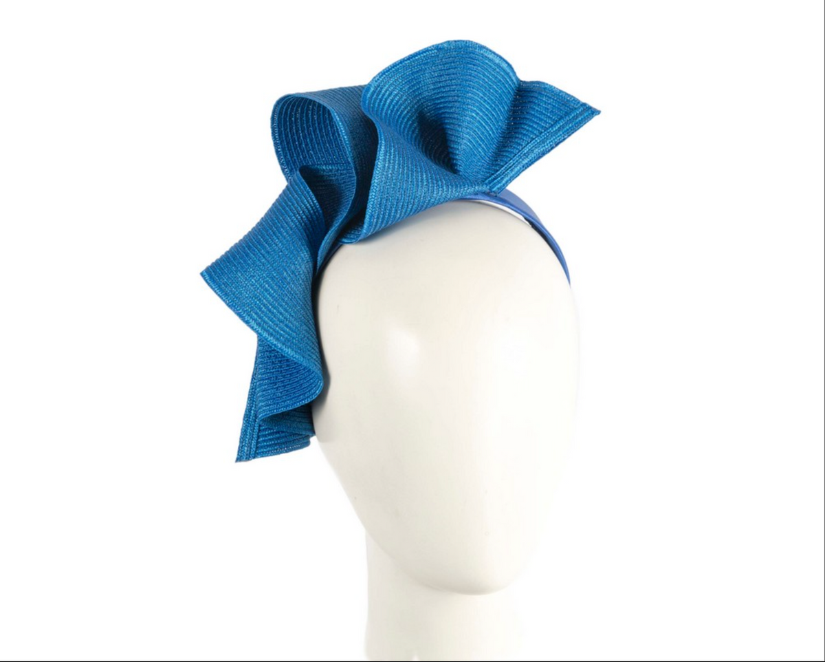 Wave Fascinator Royal Blue