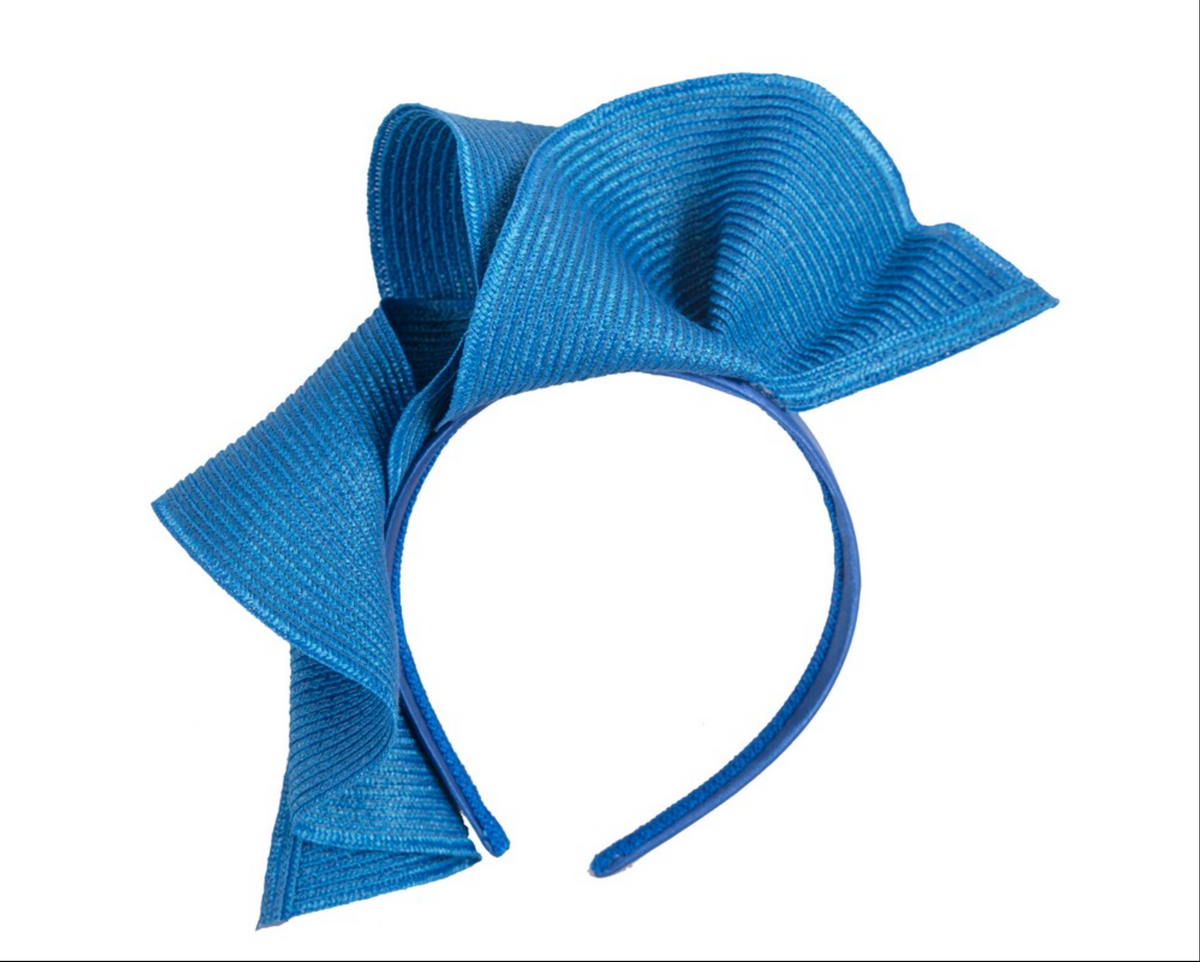 Wave Fascinator Royal Blue