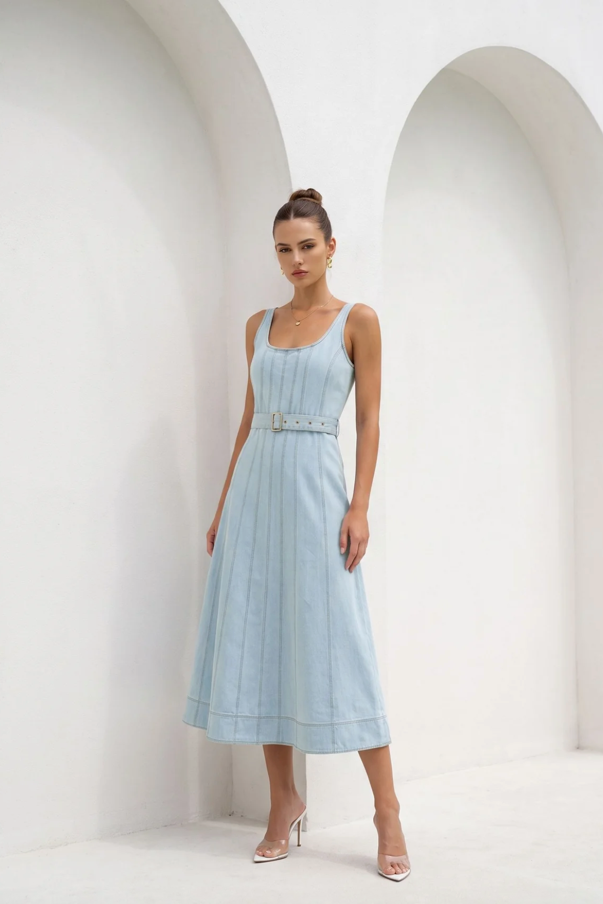 Lorenza Dress Blue Haze