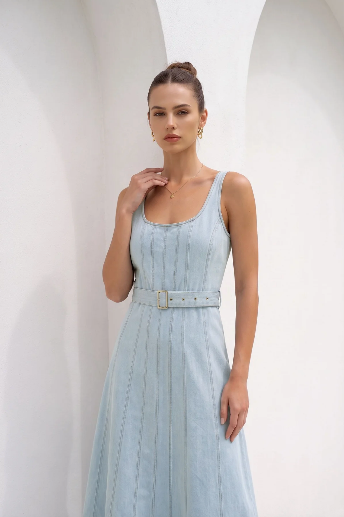 Lorenza Dress Blue Haze