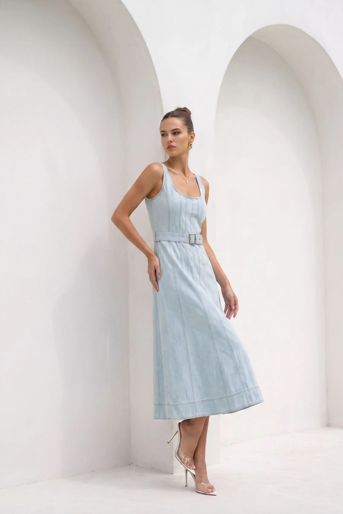 Lorenza Dress Blue Haze