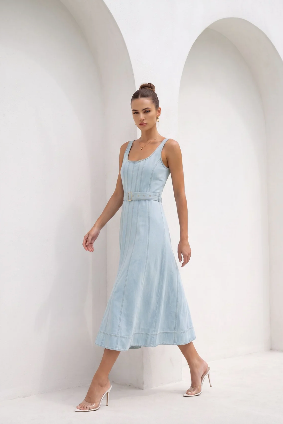 Lorenza Dress Blue Haze