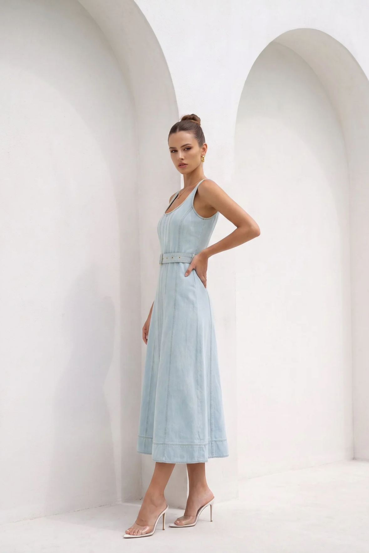 Lorenza Dress Blue Haze