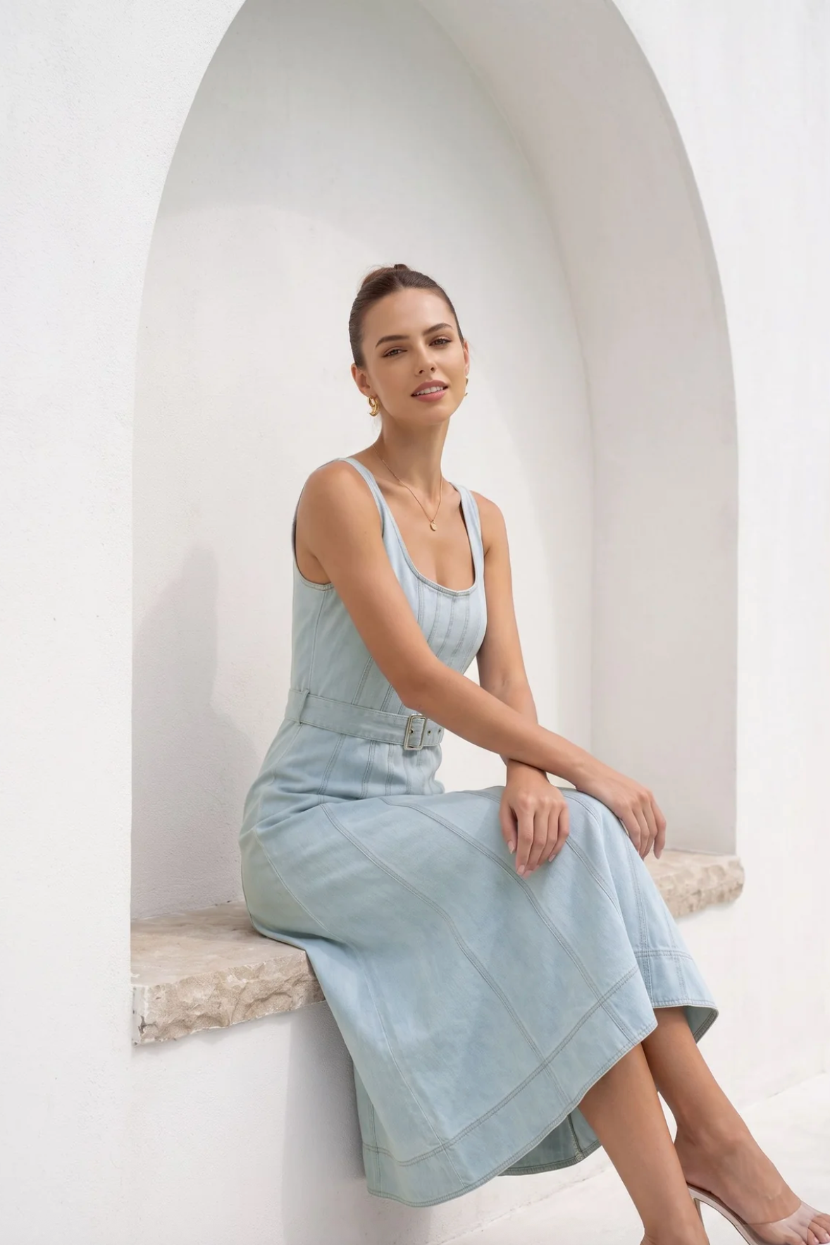 Lorenza Dress Blue Haze
