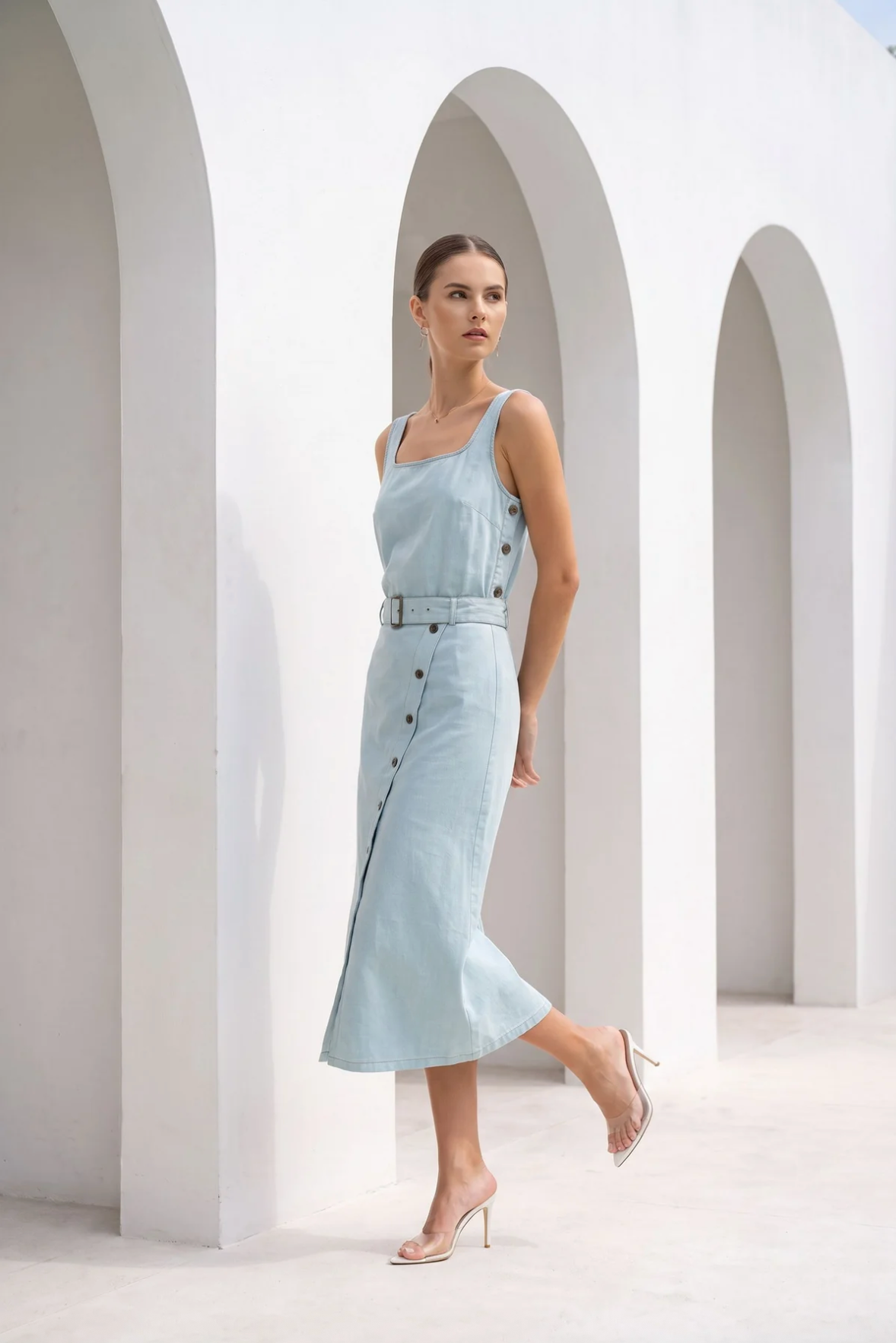 Lorenza Skirt Blue Haze