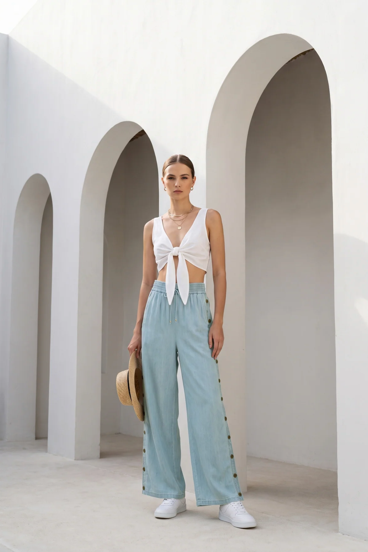 Lorenza Pants Blue Haze