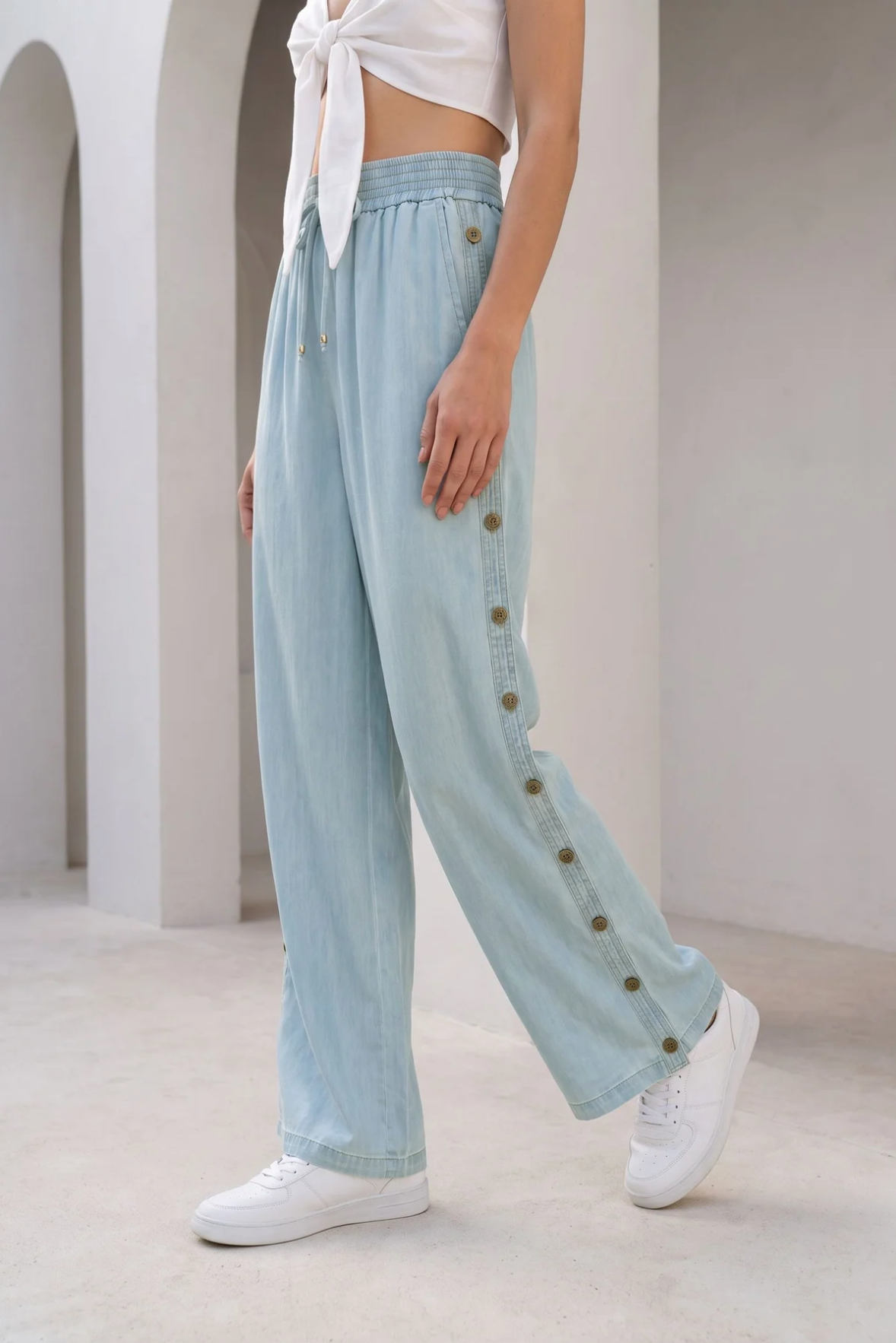 Lorenza Pants Blue Haze
