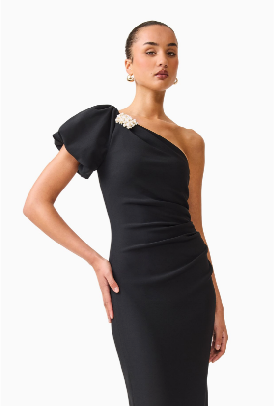 Olenna Dress in Black Sz S/8