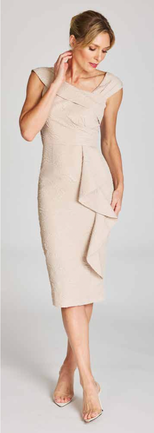 Stylish Moves Dress Beige 60%OFF