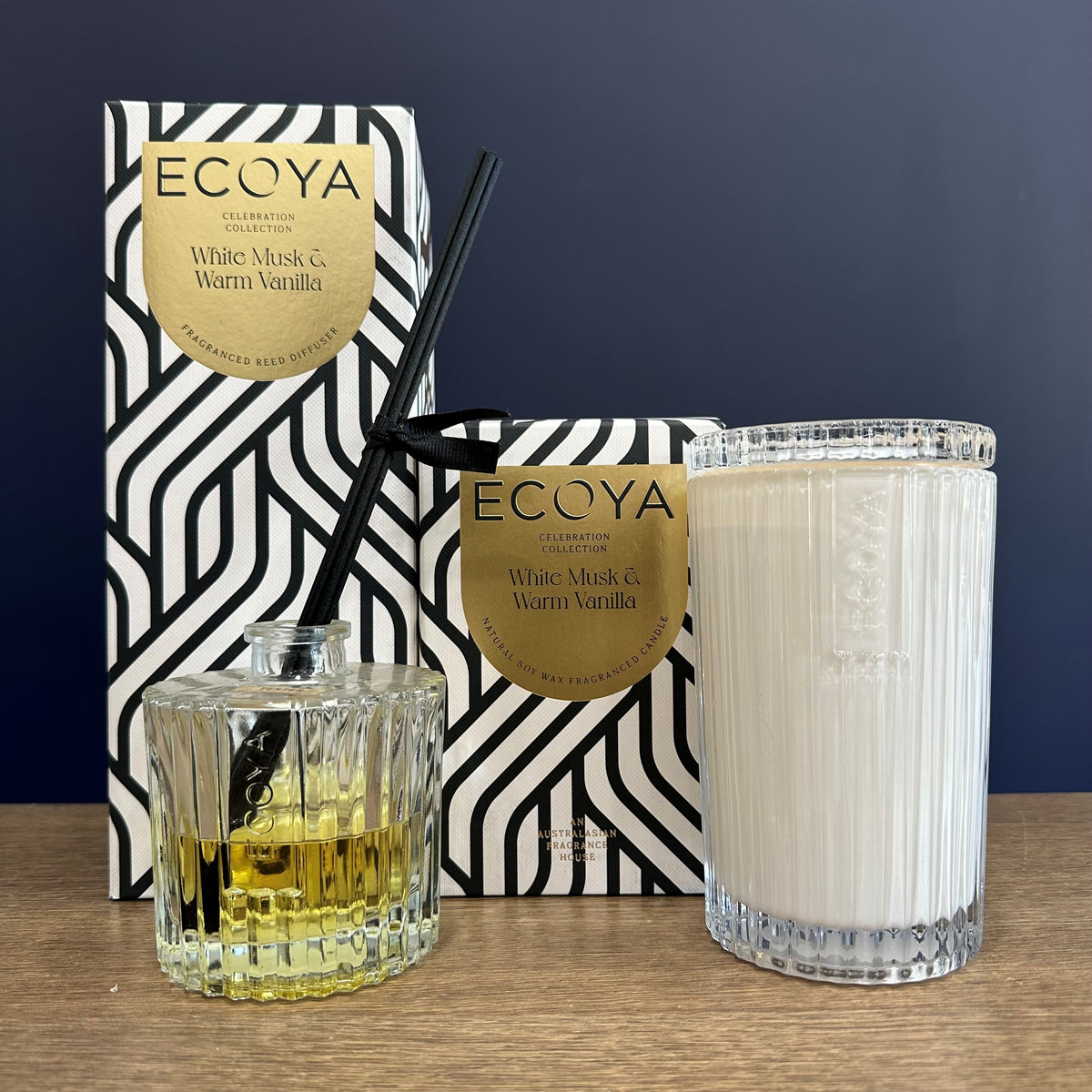 Ecoya 'Celebration' Mini Diffuser-Musk & Vanilla 50ml