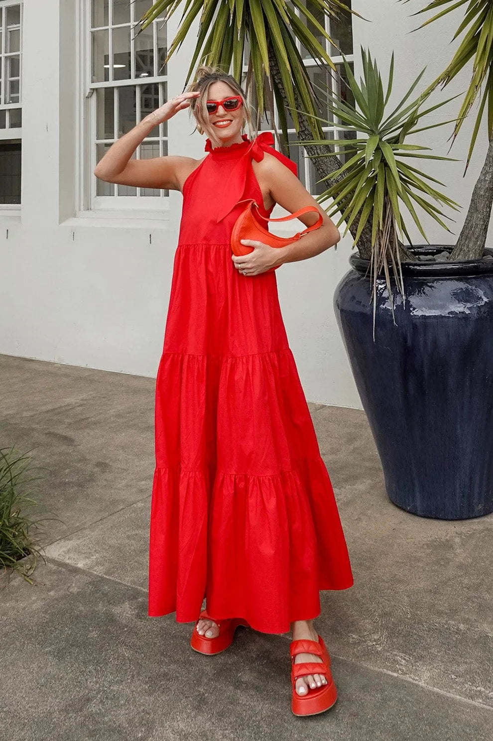 Helena Dress Red