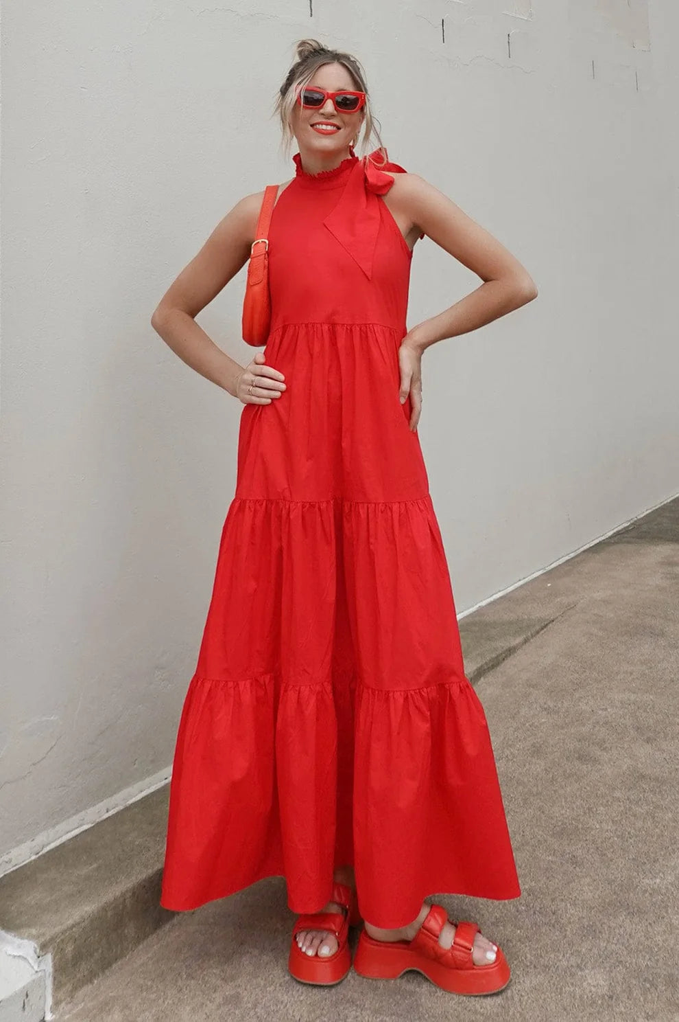 Helena Dress Red